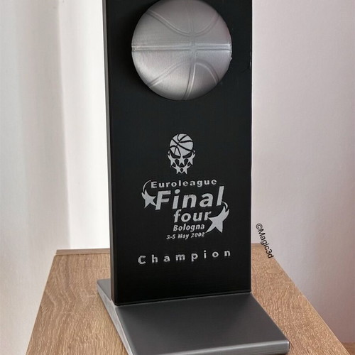 Κύπελλο Final Four 2002 Euroleague κατασκευασμένο με 3d εκτυπωτή