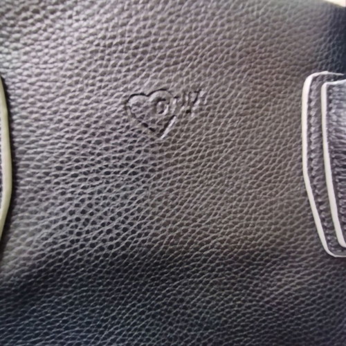 Onyx bag new black leather with short and long removable strap