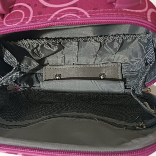 Toiletry bag used, small size, pink fuchsia color
