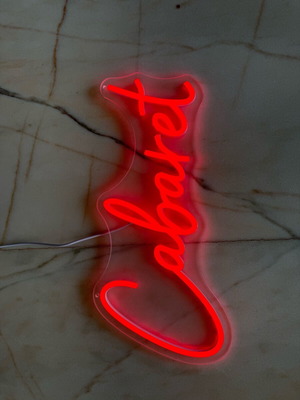 Cabaret Neon επιγραφή σαν καινούργια με δώρο κόκκινη επιγραφή