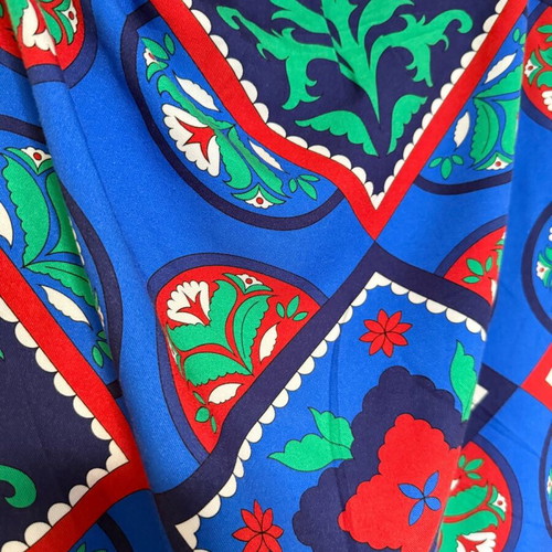 Karavan skirt with colorful patterns like new, blue