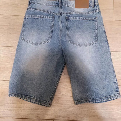 Men's denim shorts like new, size S, turquoise
