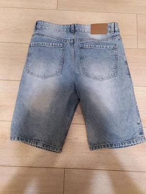 Men's denim shorts like new, size S, turquoise