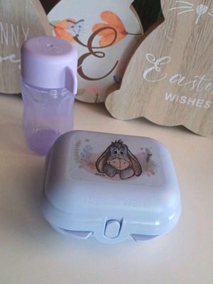 Tupperware small Twin set and 90ml bottle new