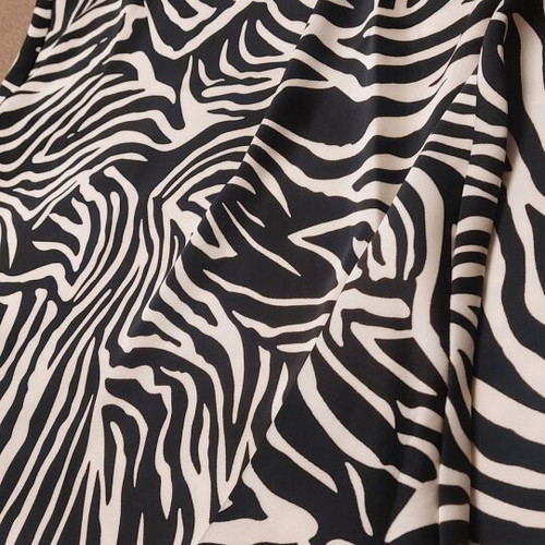 Zara satin midi skirt new with zebra print, size M