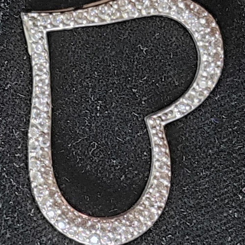 Silver pendant with chain 25 like new, 40cm