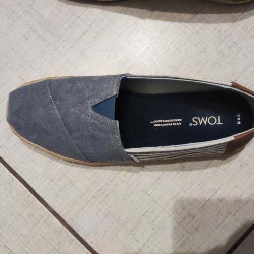 Toms men's espadrilles blue size 41, like new