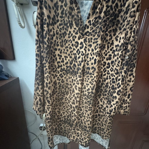 Leopard print shirt Shein size M like new, brown