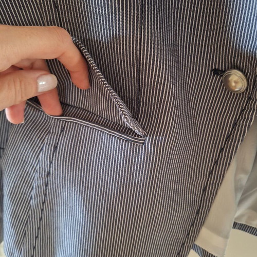 Rococo jacket like new, size S-M, white and blue