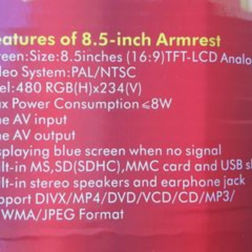 Dvd 8.5" Central Arm like new
