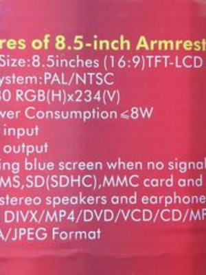 Dvd 8.5" Central Arm like new