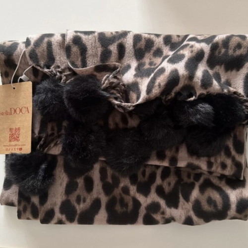 Doca scarf new, beige and brown