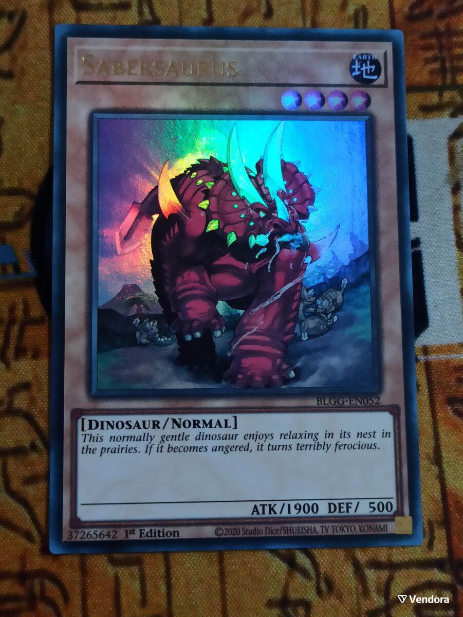 sabersaurus yugioh card Yu-Gi-Oh! - SD09-EN003 Common Power of the Duelist Card type Steamed Sabersaurus | Card Details