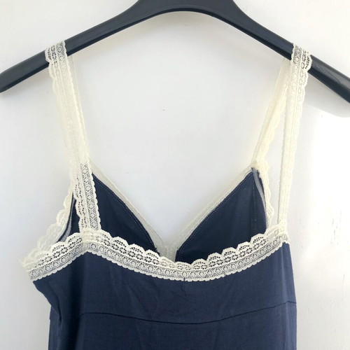 Midi Nightgown OVS Blue with Lace Straps New