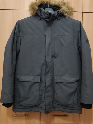 McKinley Aquamax jacket XL used, gray with detachable hood