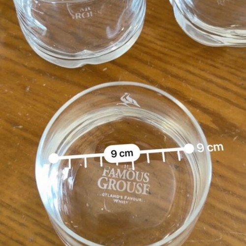 Famous Grouse whiskey glass set of 6