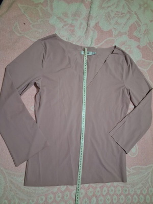 Moschino blouse used, elastic fabric, faded apple color, size M