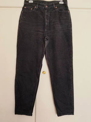 Levi's 521 μαύρο τζιν παντελόνι με στενή γραμμή μέγεθος 16 (w32)