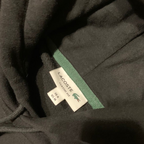 Lacoste Hoodie καινούργιο, μέγεθος M, μαύρο
