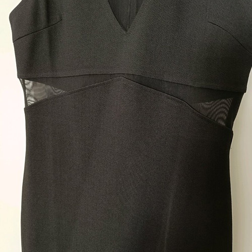 Only One black mini dress with transparent details like new, size M