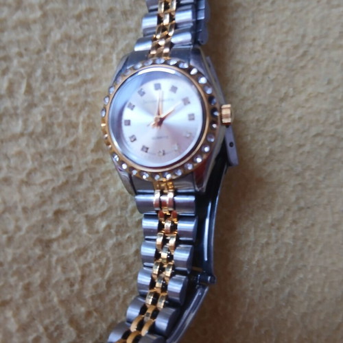 Jacques Smith quartz watch with two-tone steel bracelet