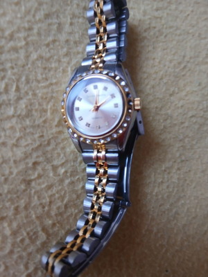 Jacques Smith quartz watch with two-tone steel bracelet