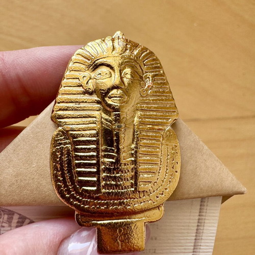King Tut Egypt Set journal, metal bookmark & fabric wallet new