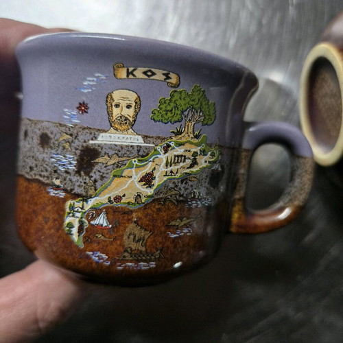 Set of three handmade cups like new