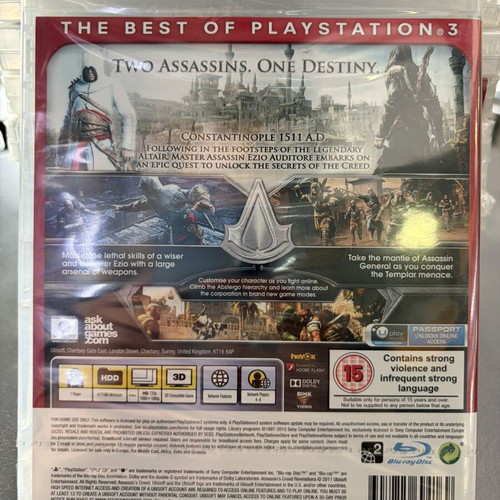 Assassin's Creed Revelations PS3 game brand new