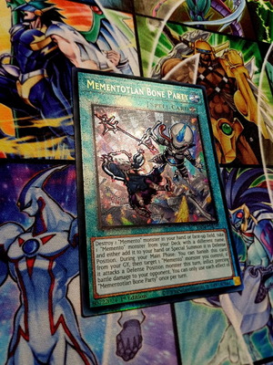 Mementotlan Bone Party RA04 Prismatic Ultimate Rare Yu-Gi-Oh! card