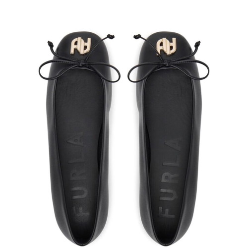 Furla ballet flats new, size 38, black