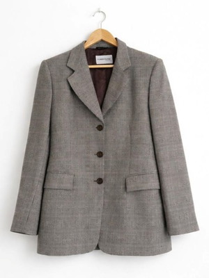 Tombolini Donna jacket timeless gray checkered like new, size M