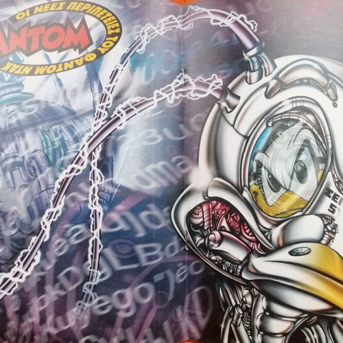 Phantom T 16 comic used with poster