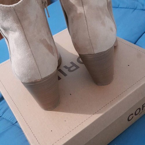 Corina ankle boots leather suede like new, size 38, beige