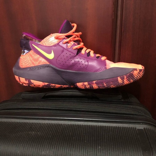 Nike Zoom Freak 2 used athletic shoes in Bright Mango, size 40