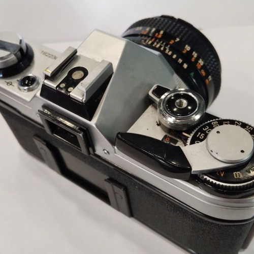 Canon AE-1 camera with FD 50mm 1:1.8 S.C lens used