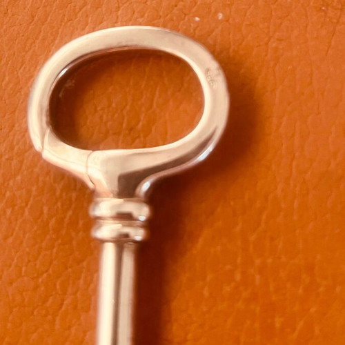 Silver 925 key-shaped key holder new