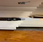 Химикалка Mont Blanc Meisterstruck черна с черно мастило