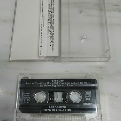 Aerosmith Toys In The Attic cassette tape, 1975, rock
