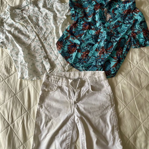 Boy's shirt and shorts set like new, age 7-8