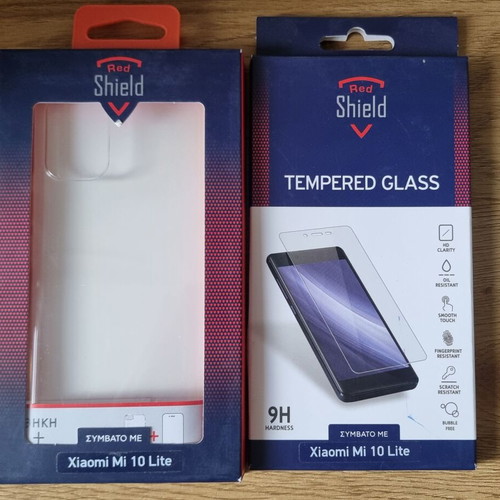 Xiaomi Mi 10 Lite case and 2 tempered glass new