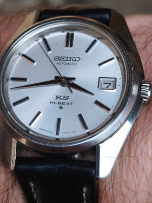 King Seiko Hi Beat Automatic ρολόι μεταχειρισμένο, ασημί, του 1969