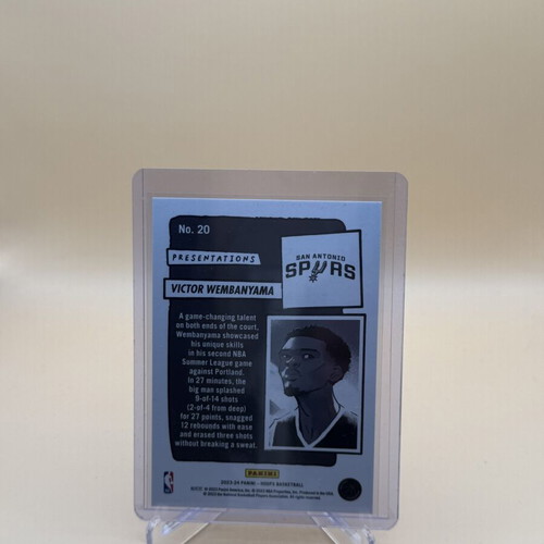 Victor Wembanyama Presentations 2023-24 Panini Donruss rookie card