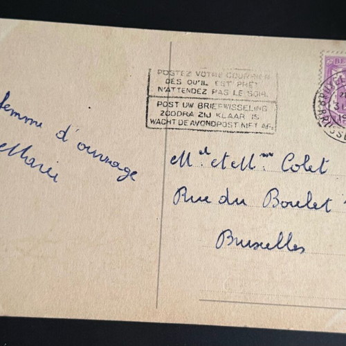 Καρτ ποστάλ Βέλγιο 1949 σαν καινούργιο