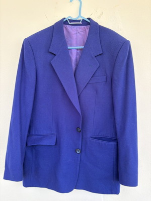 Blue modern jacket like new, size L
