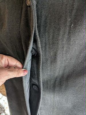 Gray mouse coat like new, size M