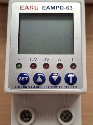 EARU EAMPD-63 επιτηρητής τάσης και έντασης με ρελέ