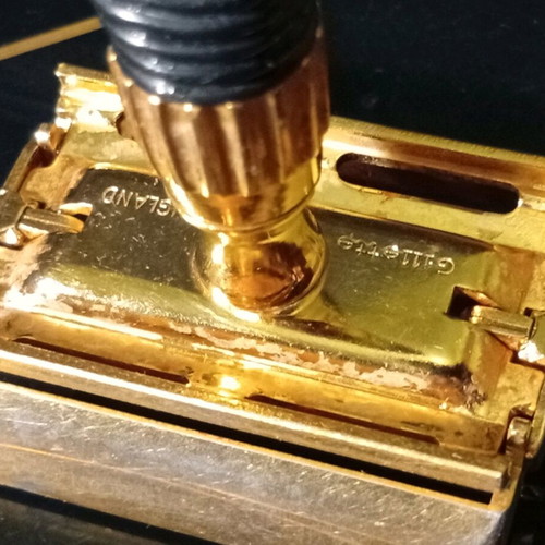 Gillette razor used