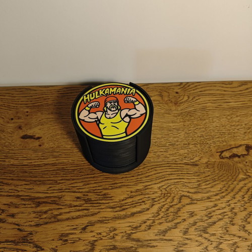 3D print coasters with WWF and WWE wrestlers theme from 90s, 11 pieces like new