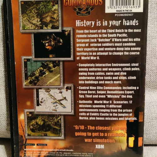 Commandos 2 Men of Courage Xbox used